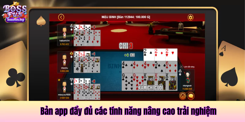 Bản app đầy đủ các tính năng nâng cao trải nghiệm Bản app đầy đủ các tính năng nâng cao trải nghiệm