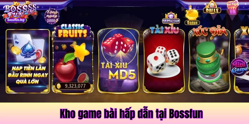 Trang chủ 34 Kho game bài Bossfun
