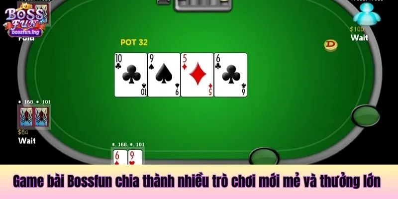 Game bài Bossfun chia thành nhiều trò chơi mới mẻ và thưởng lớn Game bài Bossfun phổ biến