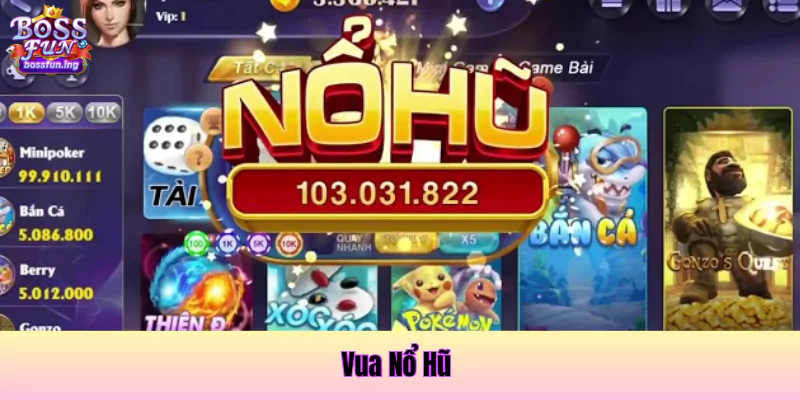 Vua nổ hũ có tỷ lệ trúng thưởng cao