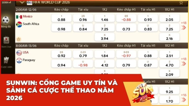 sunwin cong game uy tin